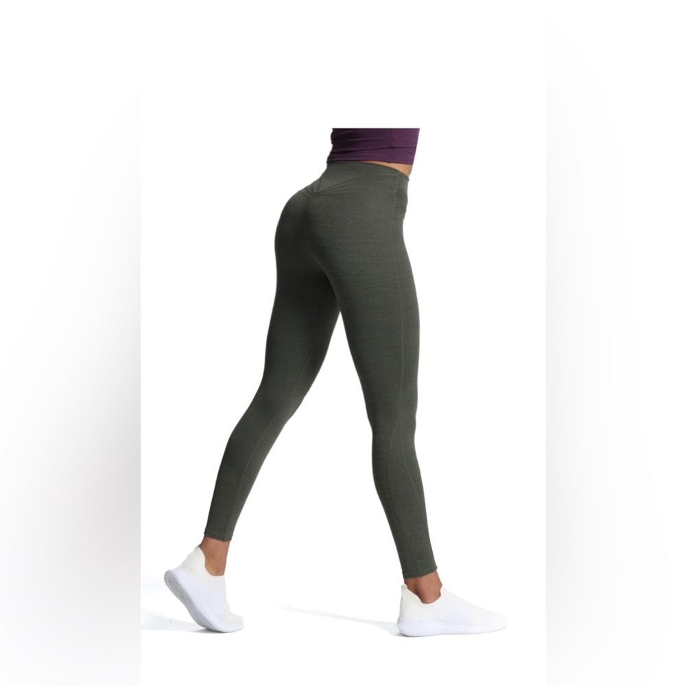 Deep Depth Marl Full-Length Stretch Leggings for Versatile Wear
